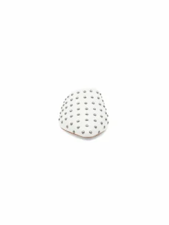 BCBGMAXAZRIA Palino Studded Leather Flat Mules