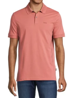 BOSS Polos|Pallas Logo Polo Open Pink