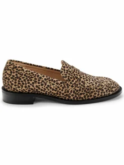 Stuart Weitzman Palmer Leopard-Print Suede Loafers