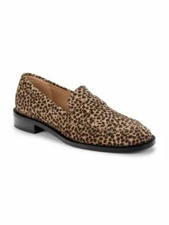 Stuart Weitzman Palmer Leopard-Print Suede Loafers