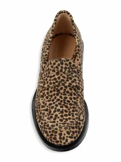 Stuart Weitzman Palmer Leopard-Print Suede Loafers