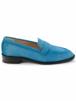 Stuart Weitzman Palmer Pony Hair Leather Loafers