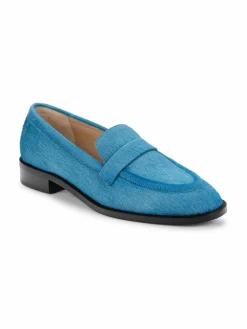 Stuart Weitzman Palmer Pony Hair Leather Loafers