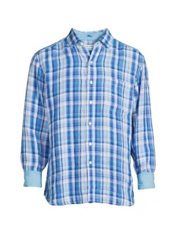 Tommy Bahama Linen|Paradiso Linen Shirt Palace Blue