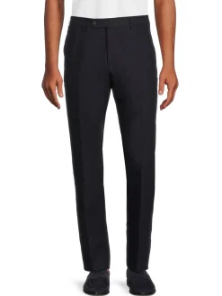 Zanella Linen|Parker Linen Trousers Black