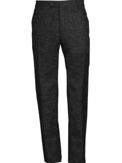 Zanella Pants|Parker Textured Virgin Wool Pants Grey