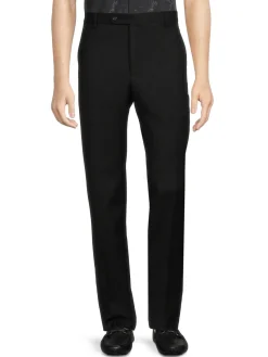 Zanella Pants|Parker Virgin Wool Trousers Black