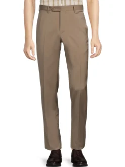 Zanella Pants|Parker Virgin Wool Trousers Khaki