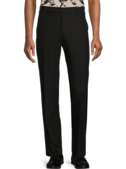 Zanella Pants|Parker Virgin Wool Trousers Black
