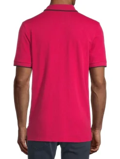 BOSS Polos|Parlay Tipped Polo Red