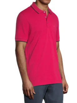 BOSS Polos|Parlay Tipped Polo Red