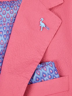 TailorByrd Blazers & Sportcoats|Patch Pocket Seersucker Sportcoat Red
