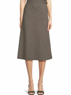 Women Max Studio Patterned A Line Midi Skirt