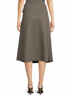 Women Max Studio Patterned A Line Midi Skirt