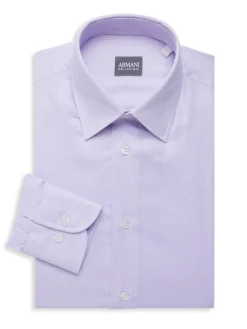 Armani Collezioni Dress Shirts|Patterned Dress Shirt Pink