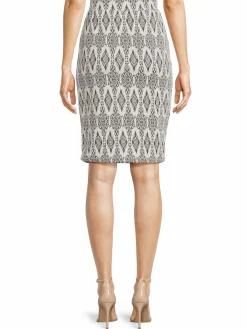 Women Renee C. Patterned Knit Pencil Skirt