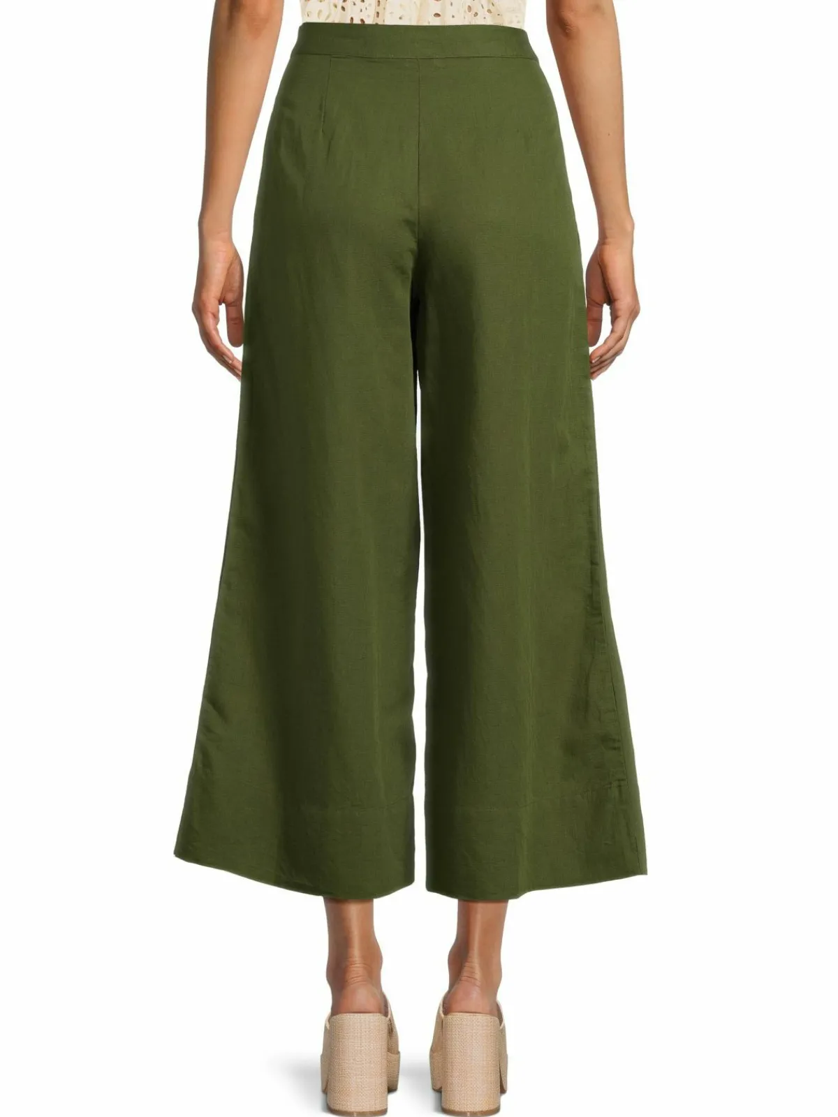Women Rhode Penelope Linen Blend High Rise Flared Pants