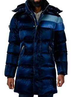 Woodpecker Coats & Jackets|Penguin Heavy Weight Puffer Parka Blue Steel