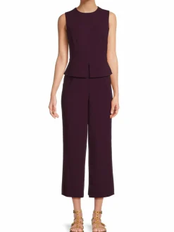 Women Calvin Klein Peplum Wide Leg Jumpsuit