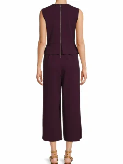 Women Calvin Klein Peplum Wide Leg Jumpsuit