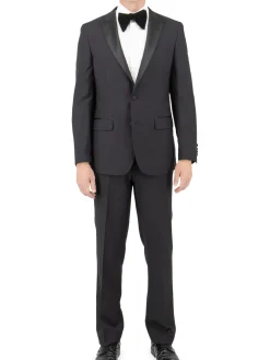 Tiglio Tuxedos & Formal Wear|Perennial Modern Fit Wool Tuxedo Black