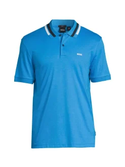 BOSS Polos|Phillipson Slim Fit Logo Polo Blue
