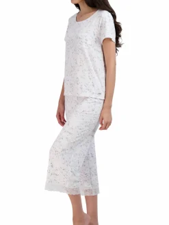 Women Tahari 2-Piece Abstract Print Pajama Set