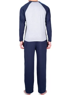 SLEEPHERO Loungewear, Sleepwear & Robes|2-Piece Colorblock Pajama Set Light Heat