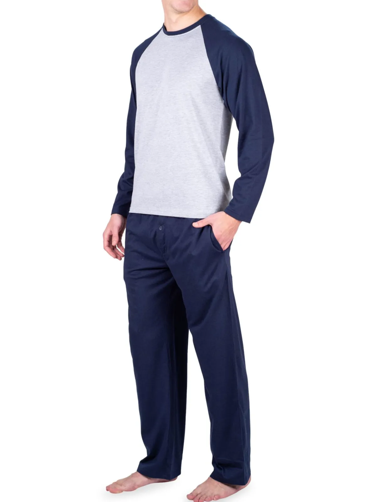 SLEEPHERO Loungewear, Sleepwear & Robes|2-Piece Colorblock Pajama Set Light Heat