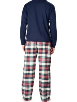 SLEEPHERO Loungewear, Sleepwear & Robes|2-Piece Flannel Pajama Set Blue