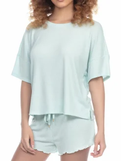 Women Honeydew Intimates 2-Piece Free Time Shorty Pajama Set