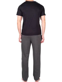SLEEPHERO Loungewear, Sleepwear & Robes|2-Piece Henley & Pants Pajama Set Charcoal