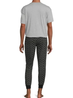 Calvin Klein Loungewear, Sleepwear & Robes|2-Piece Revive Logo Tee & Jogger Set Grey