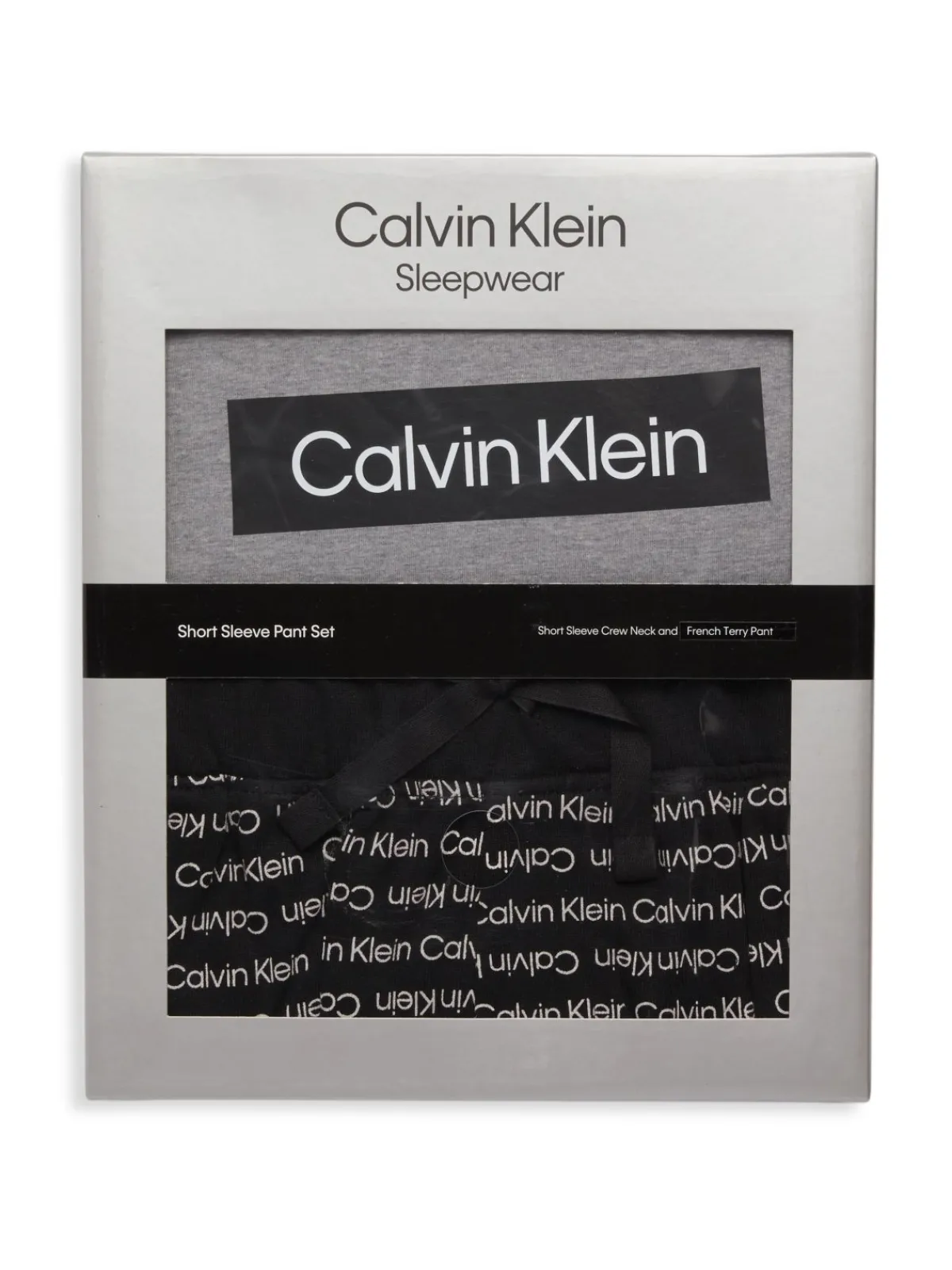 Calvin Klein Loungewear, Sleepwear & Robes|2-Piece Revive Logo Tee & Jogger Set Grey