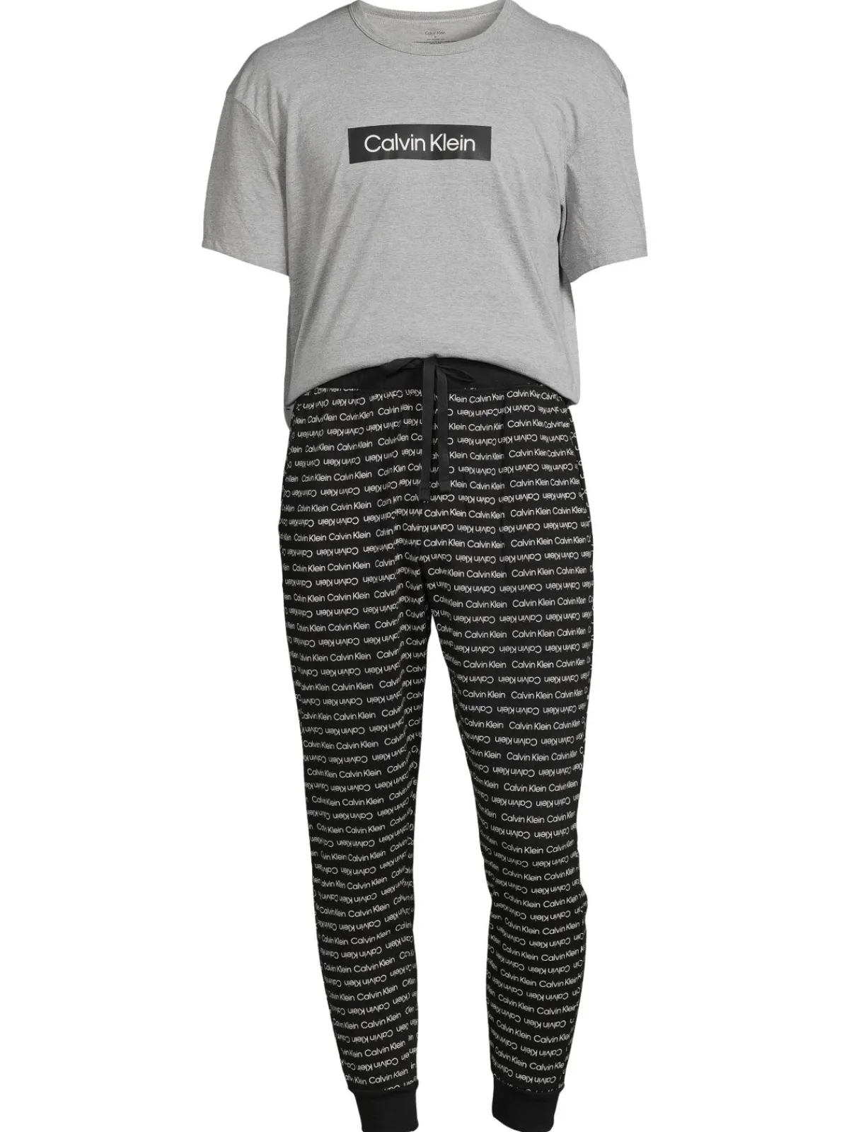 Calvin Klein Loungewear, Sleepwear & Robes|2-Piece Revive Logo Tee & Jogger Set Grey