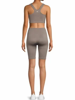 Women 90 Degree by Reflex 2-Piece Ribbed Seamless Tank Top & Shorts Set
