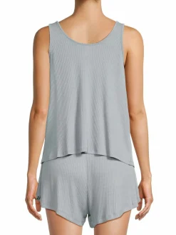 Women Eberjey 2-Piece Ribbed Shorts & Tank Top Set