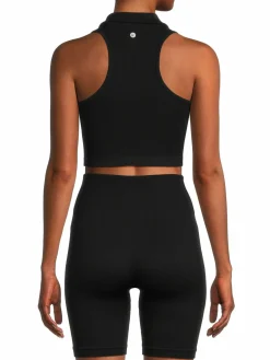 Women 90 Degree by Reflex 2-Piece Ribbed Top & Shorts Set