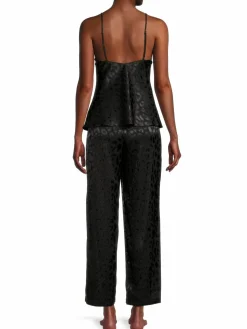 Women Natori 2-Piece Textured Top & Pajama Set