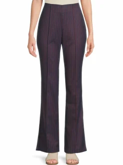 Women Avec Les Filles Pinstripe Flare Pants