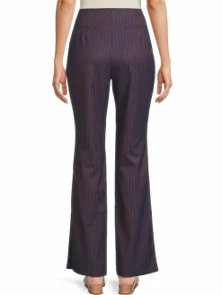 Women Avec Les Filles Pinstripe Flare Pants