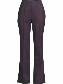 Women Avec Les Filles Pinstripe Flare Pants