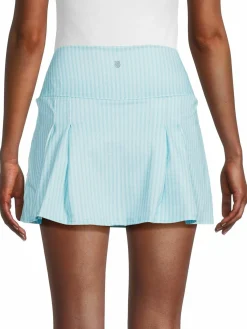 Women K-Swiss Pinstripe Pleated Tennis Skort