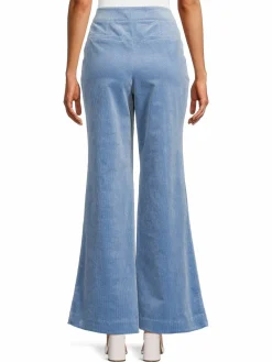 Women Avec Les Filles Pintuck Flare Corduroy Pants