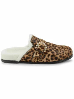 Stuart Weitzman Piper Chill Calf Hair Shearling Mules