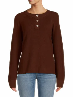 Women Rails Piper Knit Cashmere Blend Henley