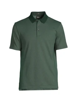 BOSS Polos|Pitton Contrast Polo Green