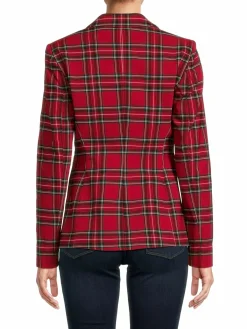 Women Tommy Hilfiger Plaid Blazer