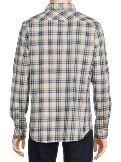 Ben Sherman Casual Button-Down Shirts|Plaid Button Down Shirt