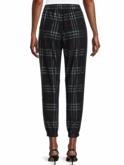 Women Renee C. Plaid Corduroy Joggers
